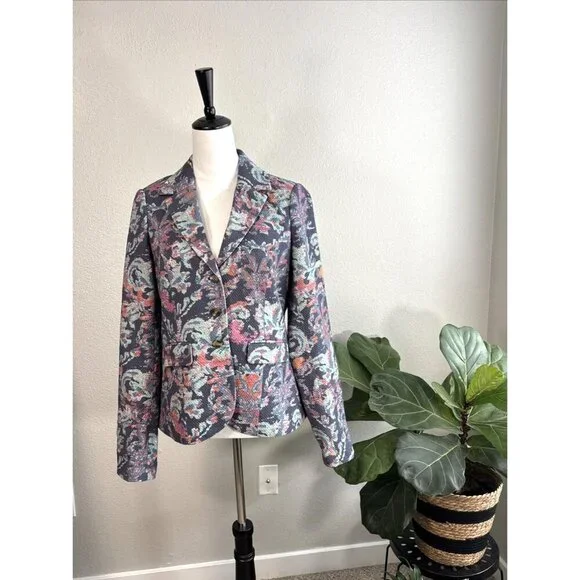 Sundance Floral Blazer in Blue and Pink - Picture 3 of 15